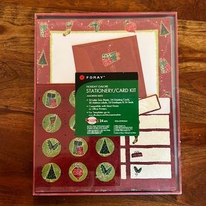 Holiday stationary card kit